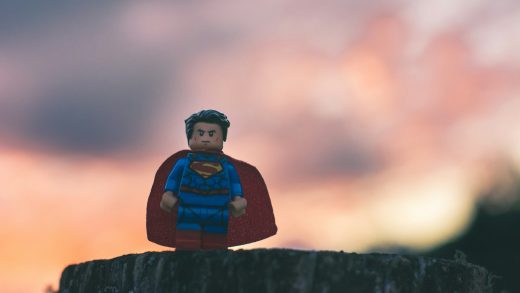 Funko Superman in shallow focus